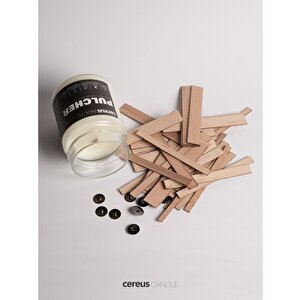 Ahşap Mum Fitili 22 Mm Genişlik – Çıtırtılı, Kalın Doğal Ahşap Fitil | Cereus