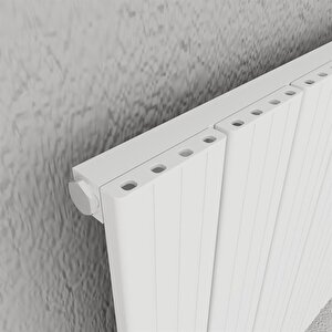 Chambord Yakıt Tasarruflu Premium Malzeme Alüminyum Radyatör 60x69,5cm Kumlu Beyaz Beyaz
