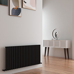 Tallis Yakıt Tasarruflu Premium Malzeme Alüminyum Radyatör 60x131cm Kumlu Siyah Siyah