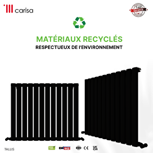 Carisa Tallis Yakıt Tasarruflu Premium Malzeme Alüminyum Radyatör 60x131cm Kumlu Siyah