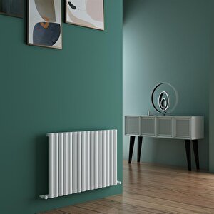Tallis Yakıt Tasarruflu Premium Malzeme Alüminyum Radyatör 60x95cm Kumlu Açık Gri Açık Gri