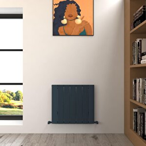Dune Yakıt Tasarruflu Premium Malzeme Alüminyum Radyatör 60x66cm Kumlu Antrasit Antrasit