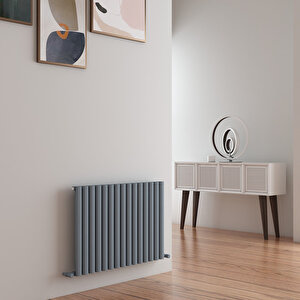 Tallis Yakıt Tasarruflu Premium Malzeme Alüminyum Radyatör 60x89cm Kumlu Açık Gri Açık Gri