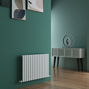 Tallis Yakıt Tasarruflu Premium Malzeme Alüminyum Radyatör 60x89cm Kumlu Beyaz Beyaz