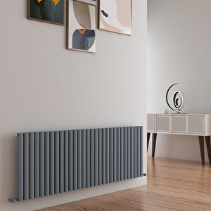 Tallis Yakıt Tasarruflu Premium Malzeme Alüminyum Radyatör 60x179cm Kumlu Açık Gri Açık Gri