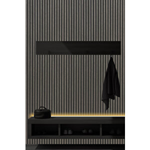 Mdf Ahşap Akustik Duvar Paneli 100x275 Cm - Gri Meşe