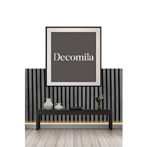 Mdf Ahşap Akustik Duvar Paneli 60x275 Cm - Koyu Taş