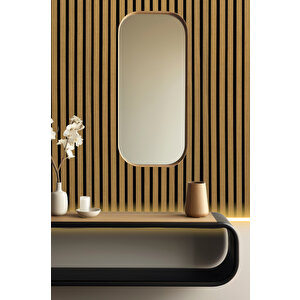 Mdf Ahşap Akustik Duvar Paneli 100x275 Cm - Teak 100x275 cm