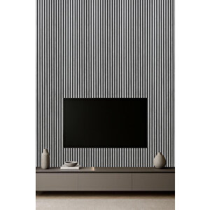 Mdf Ahşap Akustik Duvar Paneli 100x275 Cm - Açık Taş