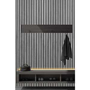 Mdf Ahşap Akustik Duvar Paneli 60x275 Cm - Açık Taş