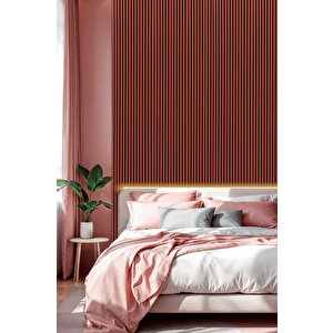 Mdf Ahşap Akustik Duvar Paneli 100x275 Cm - Kiremit 100x275 cm