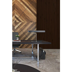 Mdf Ahşap Akustik Duvar Paneli 60x275 Cm - Altın Meşe