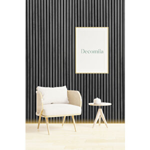 Mdf Ahşap Akustik Duvar Paneli 100x275 Cm - Koyu Taş 100x275 cm