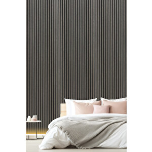 Mdf Ahşap Akustik Duvar Paneli 60x275 Cm - Gri Meşe