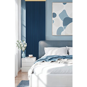 Mdf Ahşap Akustik Duvar Paneli 100x275 Cm - Mavi 100x275 cm