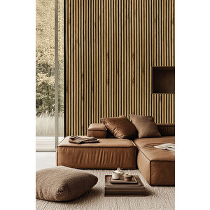 Mdf Ahşap Akustik Duvar Paneli 100x275 Cm - Asos (pvc)
