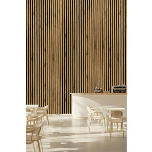 Mdf Ahşap Akustik Duvar Paneli 100x275 Cm - Asos (pvc)
