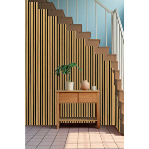Mdf Ahşap Akustik Duvar Paneli 100x275 Cm - Yeni Meşe 100x275 cm