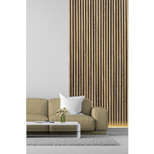 Mdf Ahşap Akustik Duvar Paneli 100x275 Cm - Sonomo(pvc) 100x275 cm