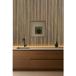 Mdf Ahşap Akustik Duvar Paneli 100x275 Cm - Sonomo(pvc) 100x275 cm