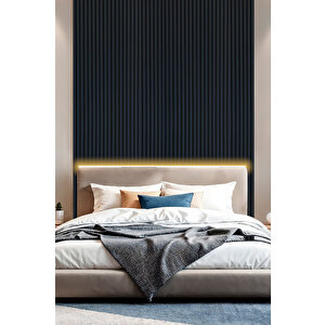 Mdf Ahşap Akustik Duvar Paneli 100x275 Cm - Lacivert 100x275 cm