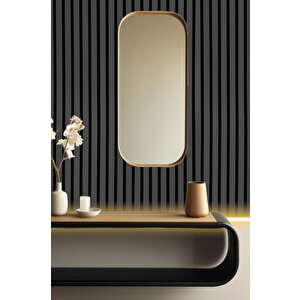 Mdf Ahşap Akustik Duvar Paneli 60x275 Cm - Antrasit