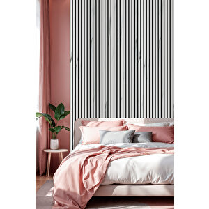 Mdf Ahşap Akustik Duvar Paneli 60x275 Cm - Mermer (pvc)