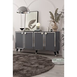 8206-1ct Kb150 Konsol, Tv Üni̇tesi̇ ANTRASİT-GÜMÜŞ Antrasit Gümüş