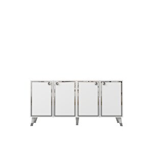 8203-1ct Kb150 Konsol, Tv Üni̇tesi̇ BEYAZ-GÜMÜŞ Beyaz-Gümüş