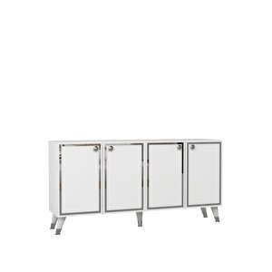 8203-1ct Kb150 Konsol, Tv Üni̇tesi̇ BEYAZ-GÜMÜŞ