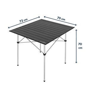 Habitat Katlanabi̇li̇r Alümi̇nyum Xl Kamp Ve Pi̇kni̇k Masasi