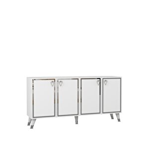 8204-1ct Kb150 Konsol, Tv Üni̇tesi̇ BEYAZ-GÜMÜŞ