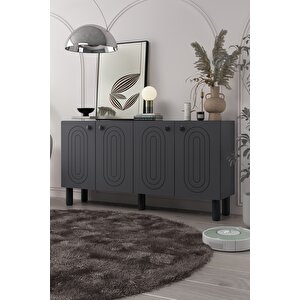 8202-1ct Kb150 Konsol, Tv Üni̇tesi̇ ANTRASİT-SİYAH Antrasit - Siyah