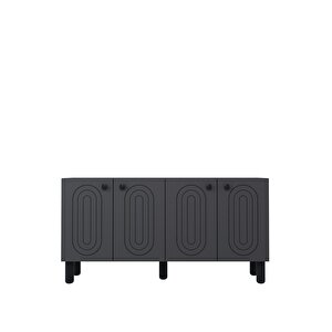 8202-1ct Kb150 Konsol, Tv Üni̇tesi̇ ANTRASİT-SİYAH Antrasit - Siyah