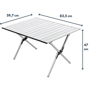 Katlanabi̇li̇r Alümi̇nyum Kamp Ve Pi̇kni̇k Masasi Büyük Boy