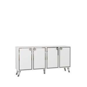 8206-1ct Kb150 Konsol, Tv Üni̇tesi̇ BEYAZ-GÜMÜŞ