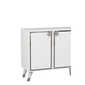 8206-1ct Kb150 Konsol, Tv Üni̇tesi̇ BEYAZ-GÜMÜŞ