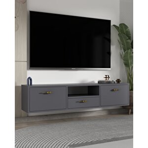 1326dropct-32 Duvara Montaj Tv SehpasiANTRASİT-ALTIN Antrasit