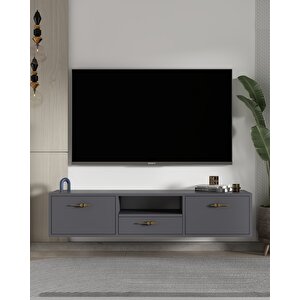 1326dropct-32 Duvara Montaj Tv SehpasiANTRASİT-ALTIN Antrasit