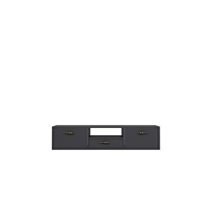 1326dropct-32 Duvara Montaj Tv SehpasiANTRASİT-ALTIN Antrasit