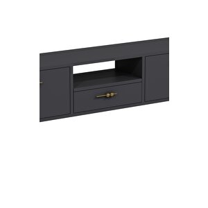 1326dropct-32 Duvara Montaj Tv SehpasiANTRASİT-ALTIN