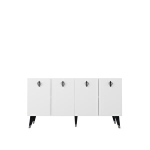 8207-32ct Kb150 Konsol, Tv Üni̇tesi̇ BEYAZ-SİYAH-GÜMÜŞ Beyaz-Gümüş