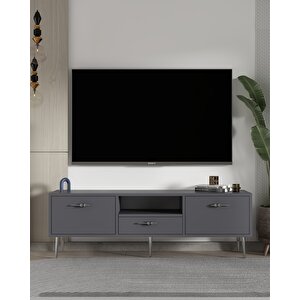 1325dropct-32 Tv Sehpasi ANTRASİT-GÜMÜŞ Antrasit Gümüş