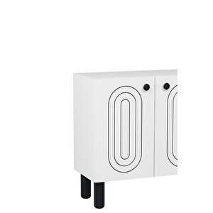 8202-1ct Kb150 Konsol, Tv Üni̇tesi̇ BEYAZ-SİYAH