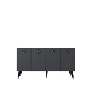 8207-32ct Kb150 Konsol, Tv Üni̇tesi̇ ANTRASİT-SİYAH-GÜMÜŞ Antrasit Gümüş