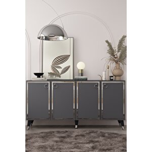 8205-1ct Kb150 Konsol, Tv Üni̇tesi̇ ANTRASİT-GÜMÜŞ Antrasit Gümüş