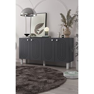 8202-1ct Kb150 Konsol, Tv Üni̇tesi̇ ANTRASİT-BEYAZ Antrasit Beyaz