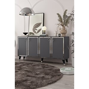 8204-1ct Kb150 Konsol, Tv Üni̇tesi̇ ANTRASİT-GÜMÜŞ Antrasit Gümüş