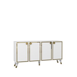 8206-1ct Kb150 Konsol, Tv Üni̇tesi̇ BEYAZ-ALTIN