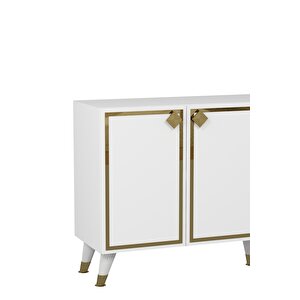 8206-1ct Kb150 Konsol, Tv Üni̇tesi̇ BEYAZ-ALTIN